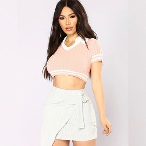 Fashion Nova Pink Crop-Top